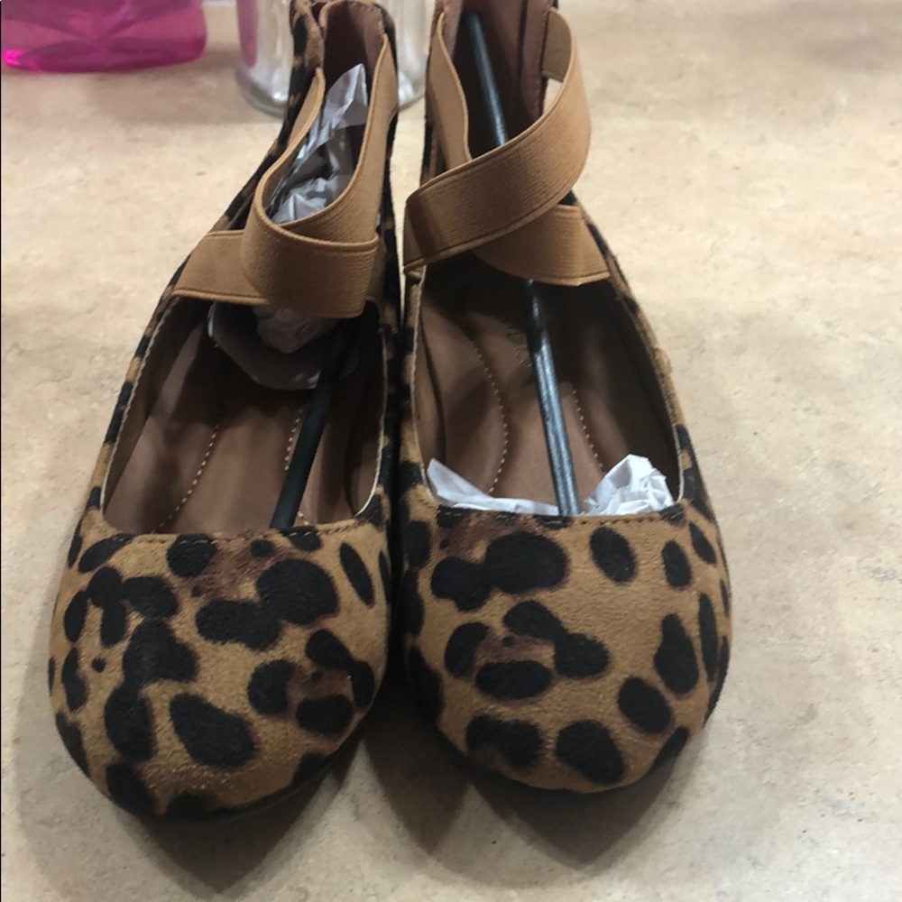 Girl Kids Leopard Shoes